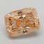 4.53 Ct. Fancy Intense Brownish Orange Cushion Lab Grown Diamond