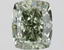 1.17 Ct. Fancy Vivid Green Cushion Lab Grown Diamond