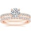 14K Rose Gold Amelie Diamond Bridal Set