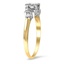 The Natalina Ring, smalltop view on a hand
