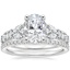 18K White Gold Mireille Diamond Ring (1 ct. tw.) with Luxe Ballad Diamond Ring (1/4 ct. tw.)