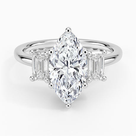 Luxe Rhiannon Three Stone Diamond Ring - Brilliant Earth