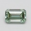 0.73 Ct. Fancy Intense Green Emerald Lab Grown Diamond