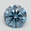 2.50 Ct. Fancy Vivid Blue Round Lab Grown Diamond