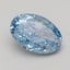 3.02 Ct. Fancy Vivid Blue Oval Lab Grown Diamond