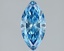 1.03 Ct. Fancy Vivid Blue Marquise Lab Grown Diamond