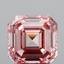 3.02 Ct. Fancy Intense  Pink Asscher Lab Grown Diamond