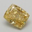 3.07 Ct. Fancy Vivid  Yellow Cushion Lab Grown Diamond