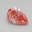 0.75 Ct. Fancy Vivid Pink Pear Lab Grown Diamond