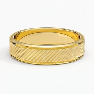 Elias Beveled Edge 5.5mm Wedding Ring