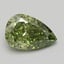 1.05 Ct. Fancy Vivid Green Pear Lab Grown Diamond