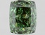 1.36 Ct. Fancy Vivid Green Cushion Lab Grown Diamond