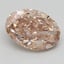 2.84 Ct. Fancy Pinkish Brown Oval Lab Grown Diamond