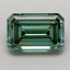 3.83 Ct. Fancy Vivid  Green Emerald Lab Grown Diamond