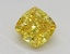 1.52 Ct. Fancy Vivid Yellow Cushion Lab Grown Diamond