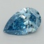 1.62 Ct. Fancy Vivid Blue Pear Lab Grown Diamond