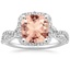 18K White Gold Luxe Willow Halo Diamond Ring (2/5 ct. tw.), smalltop view