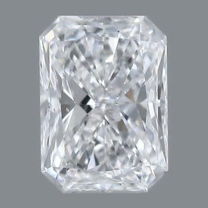Radiant diamond — real photo
