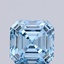 1.22 Ct. Fancy Vivid Blue Asscher Lab Grown Diamond
