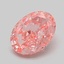 1.09 Ct. Fancy Vivid  Pink Oval Lab Grown Diamond