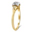 The Josepa Ring, smalltop view on a hand