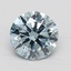 2.50 Ct. Fancy Intense Greenish Blue Round Lab Grown Diamond