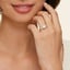 18K Yellow Gold Luxe Opera Three Stone Diamond Ring, smalladditional view 1