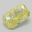1.46 Ct. Fancy  Yellow Radiant Lab Grown Diamond