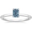 18K White Gold Lumiere Diamond Ring, smalltop view