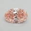 1.01 Ct. Fancy Vivid Pink Oval Lab Grown Diamond