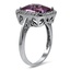 The Lizveth Ring, smalltop view on a hand