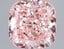 15.04 Ct. Fancy Vivid Pink Cushion Lab Grown Diamond