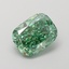 1.81 Ct. Fancy Vivid Green Cushion Lab Grown Diamond
