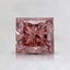1.18 Ct. Fancy Intense Pink Princess Lab Grown Diamond