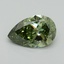 1.58 Ct. Fancy Vivid Green Pear Lab Grown Diamond