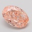 2.44 Ct. Fancy Vivid Pink Oval Lab Grown Diamond