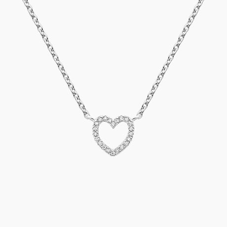 Pavé Diamond Heart Pendant