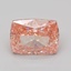 7.03 Ct. Fancy Vivid Pink Cushion Lab Grown Diamond