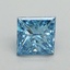 1.50 Ct. Fancy Vivid Blue Princess Lab Grown Diamond