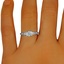The Sigal Ring, smalltop view on a hand