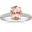 18K White Gold Hudson Engraved Diamond Ring, smalltop view