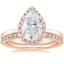 14KR Moissanite Vienna Diamond Bridal Set (1/2 ct. tw.), smalltop view
