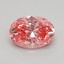 0.46 Ct. Fancy Vivid Pink Oval Lab Grown Diamond