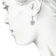 The Brookings Earrings, smalltop view on a hand