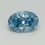 1.01 Ct. Fancy Vivid Blue Oval Lab Grown Diamond