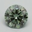 2.02 Ct. Fancy Vivid Green Round Lab Grown Diamond