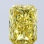 3.09 Ct. Fancy Vivid Yellow Radiant Lab Grown Diamond
