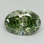 2.14 Ct. Fancy Vivid Green Oval Lab Grown Diamond