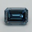 2.51 Ct. Fancy Vivid Blue Emerald Lab Grown Diamond