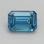 1.52 Ct. Fancy Vivid Blue Emerald Lab Grown Diamond